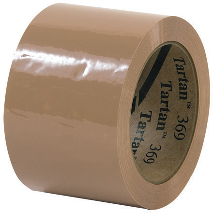 3" x 110 yds. Tan Tartan<span class='tm'>™</span> Box Sealing Tape 369